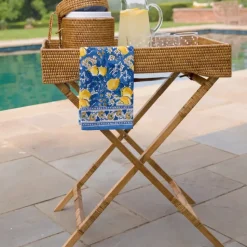 Woven Rattan Butler Tray