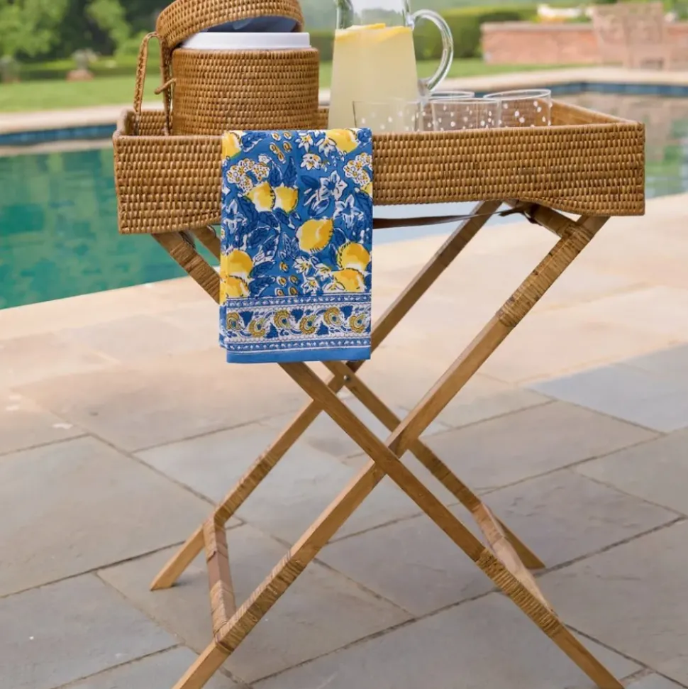 Woven Rattan Butler Tray