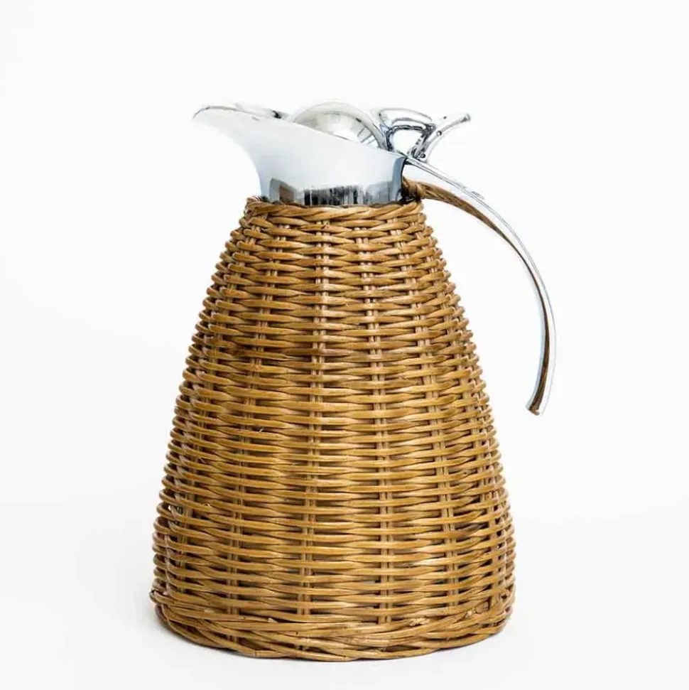 Woven Rattan Thermos